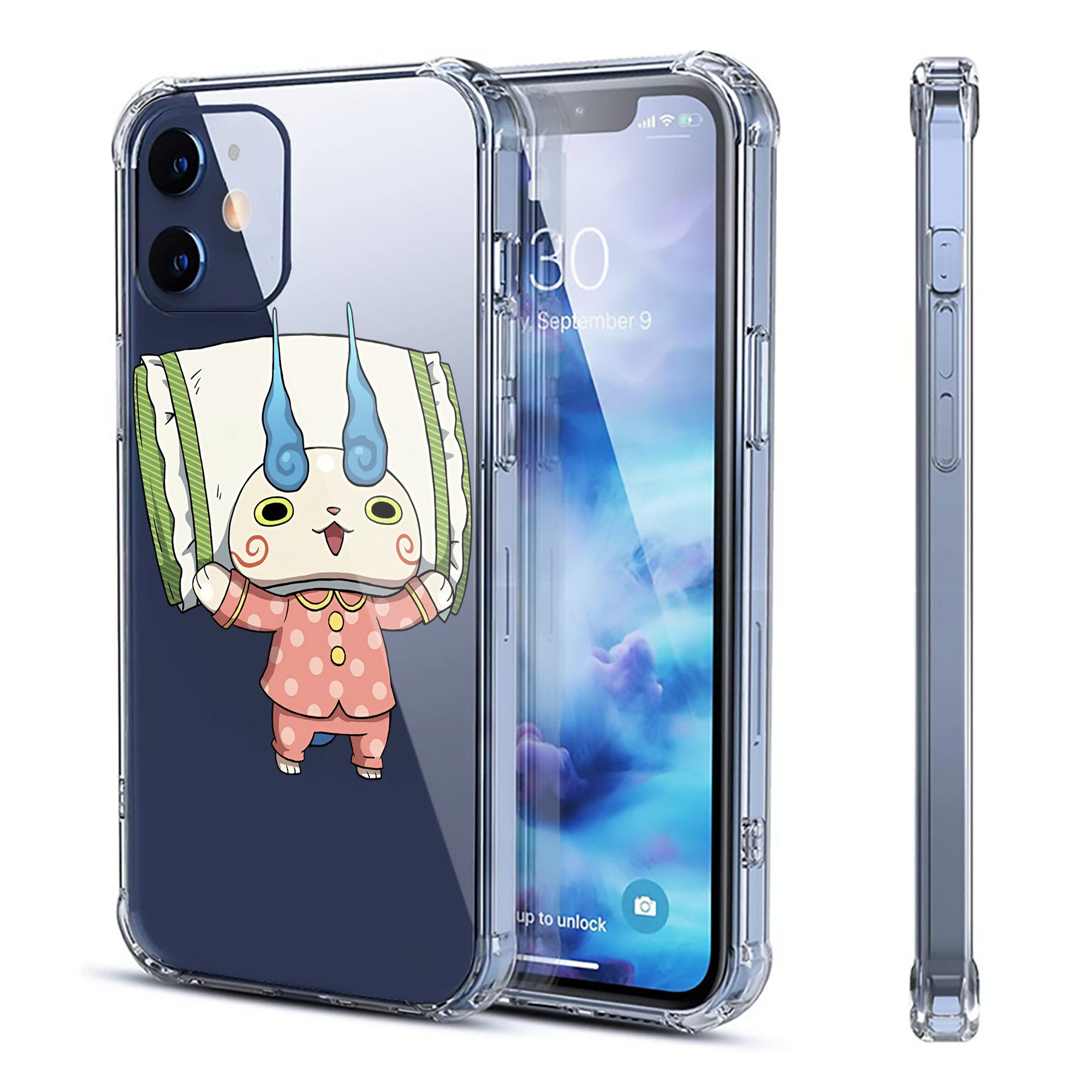 （画像用） 妖怪ウォッチ Yo-kai Watch 【iPhone 12シリーズ対応】透明スマホケース（クリアソフトケース）